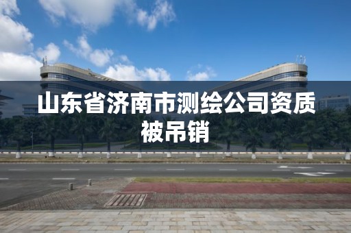 山東省濟南市測繪公司資質被吊銷