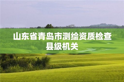 山東省青島市測繪資質(zhì)檢查縣級機(jī)關(guān)