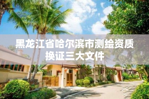 黑龍江省哈爾濱市測繪資質(zhì)換證三大文件