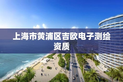 上海市黃浦區吉歐電子測繪資質