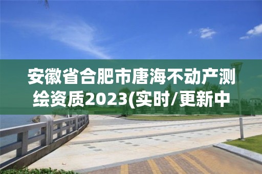 安徽省合肥市唐海不動產(chǎn)測繪資質(zhì)2023(實時/更新中)