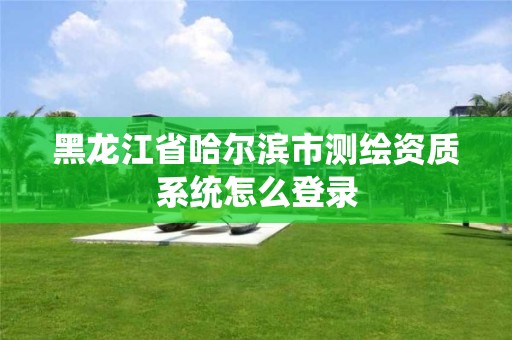 黑龍江省哈爾濱市測繪資質(zhì)系統(tǒng)怎么登錄