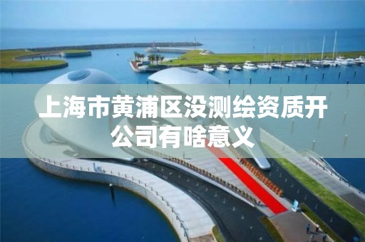 上海市黃浦區沒測繪資質開公司有啥意義