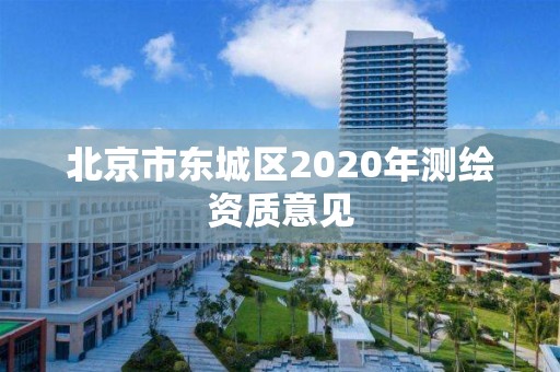 北京市東城區2020年測繪資質意見