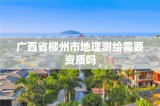 廣西省柳州市地理測繪需要資質(zhì)嗎