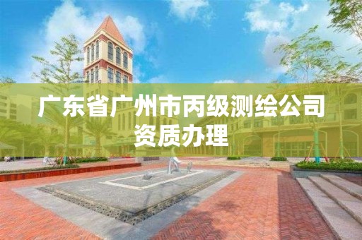 廣東省廣州市丙級測繪公司資質辦理