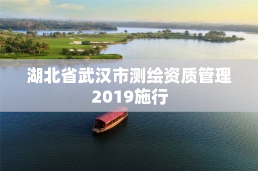 湖北省武漢市測繪資質管理2019施行