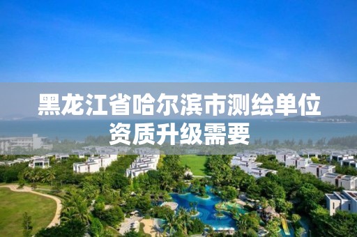 黑龍江省哈爾濱市測繪單位資質(zhì)升級需要