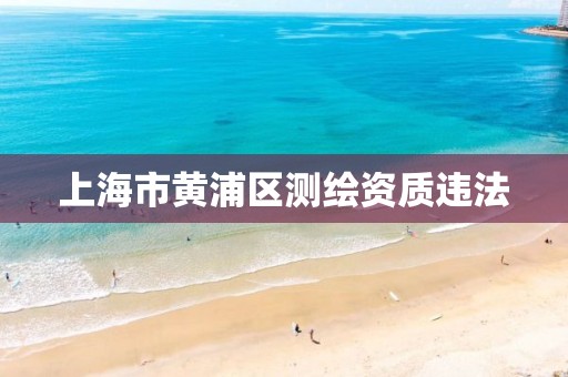 上海市黃浦區測繪資質違法