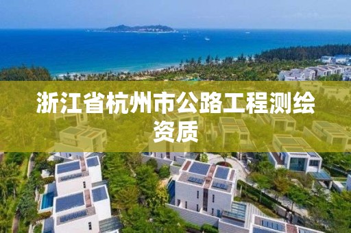 浙江省杭州市公路工程測繪資質(zhì)