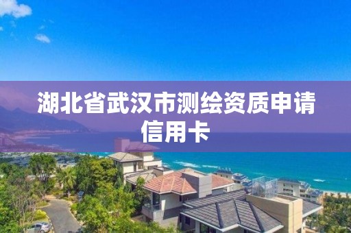 湖北省武漢市測繪資質(zhì)申請信用卡