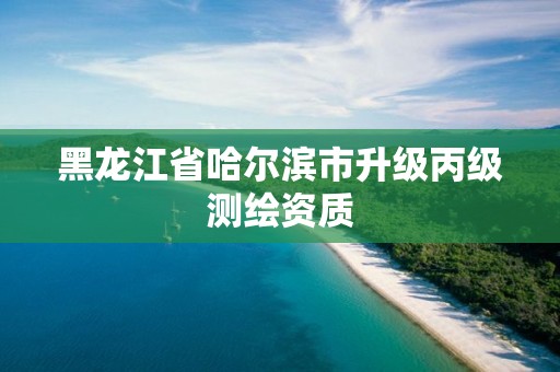 黑龍江省哈爾濱市升級丙級測繪資質