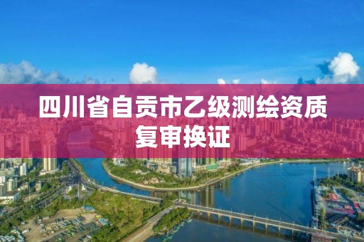 四川省自貢市乙級(jí)測(cè)繪資質(zhì)復(fù)審換證