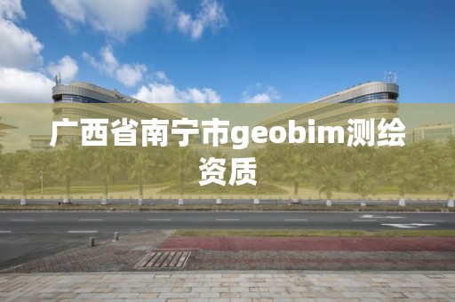 廣西省南寧市geobim測繪資質