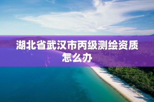 湖北省武漢市丙級測繪資質(zhì)怎么辦