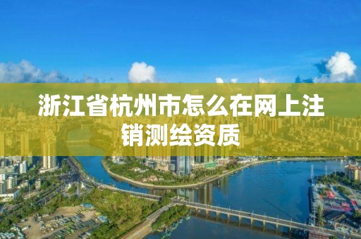 浙江省杭州市怎么在網上注銷測繪資質