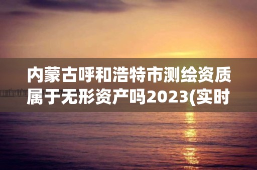 內蒙古呼和浩特市測繪資質屬于無形資產嗎2023(實時/更新中)