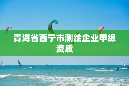 青海省西寧市測繪企業甲級資質