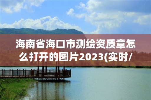 海南省海口市測(cè)繪資質(zhì)章怎么打開(kāi)的圖片2023(實(shí)時(shí)/更新中)