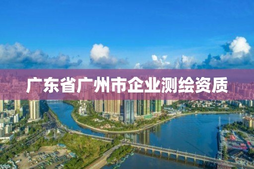 廣東省廣州市企業測繪資質