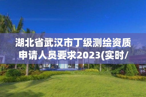 湖北省武漢市丁級測繪資質申請人員要求2023(實時/更新中)