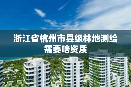 浙江省杭州市縣級林地測繪需要啥資質