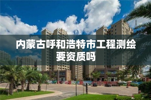 內蒙古呼和浩特市工程測繪要資質嗎