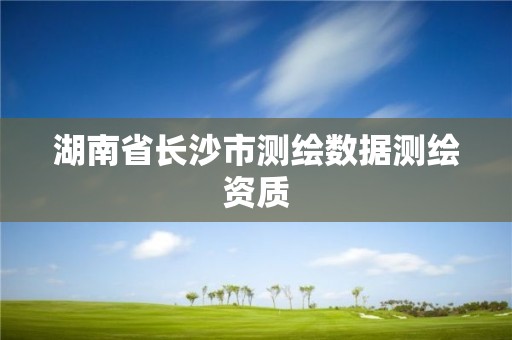 湖南省長沙市測繪數據測繪資質