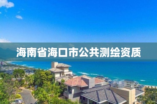 海南省海口市公共測繪資質