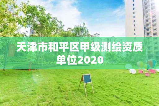 天津市和平區甲級測繪資質單位2020