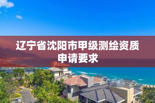 遼寧省沈陽市甲級測繪資質申請要求