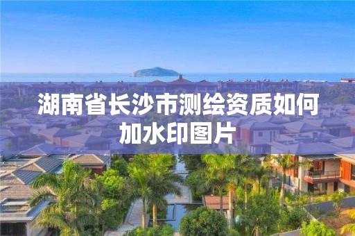 湖南省長沙市測繪資質如何加水印圖片