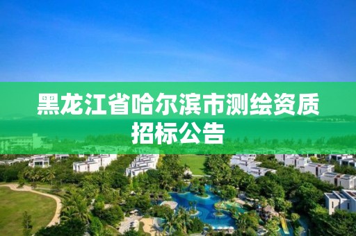 黑龍江省哈爾濱市測繪資質招標公告