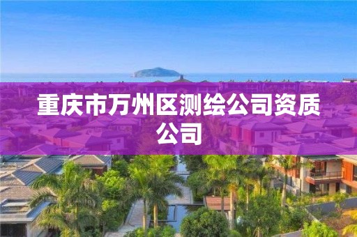 重慶市萬州區測繪公司資質公司