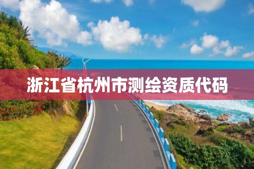 浙江省杭州市測繪資質代碼