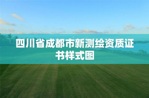 四川省成都市新測(cè)繪資質(zhì)證書(shū)樣式圖