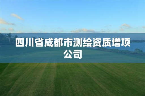 四川省成都市測繪資質增項公司