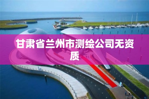 甘肅省蘭州市測繪公司無資質