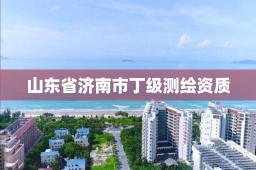 山東省濟南市丁級測繪資質