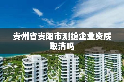 貴州省貴陽市測繪企業(yè)資質取消嗎