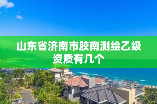 山東省濟南市膠南測繪乙級資質有幾個