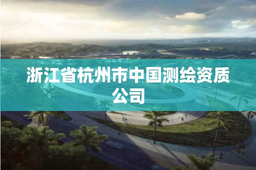 浙江省杭州市中國(guó)測(cè)繪資質(zhì)公司