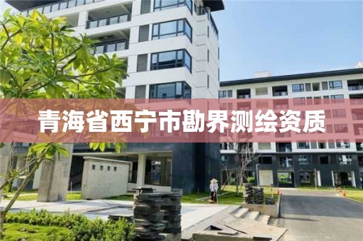 青海省西寧市勘界測繪資質