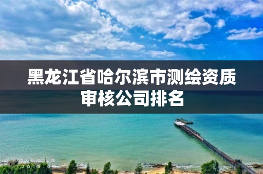 黑龍江省哈爾濱市測繪資質審核公司排名