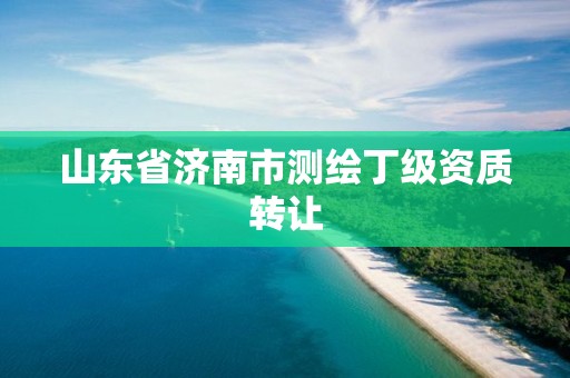 山東省濟南市測繪丁級資質轉讓