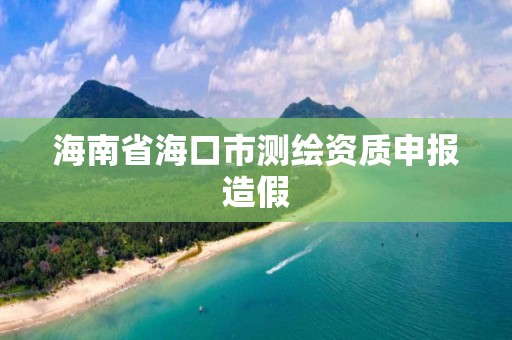 海南省海口市測繪資質申報造假