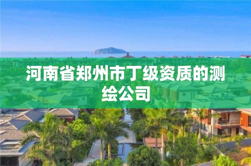 河南省鄭州市丁級資質的測繪公司