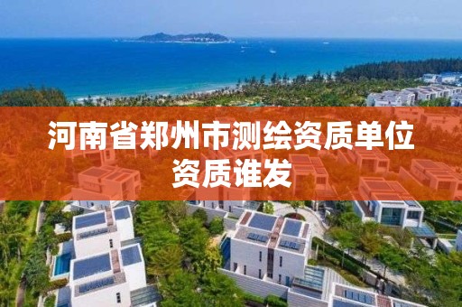 河南省鄭州市測繪資質單位資質誰發