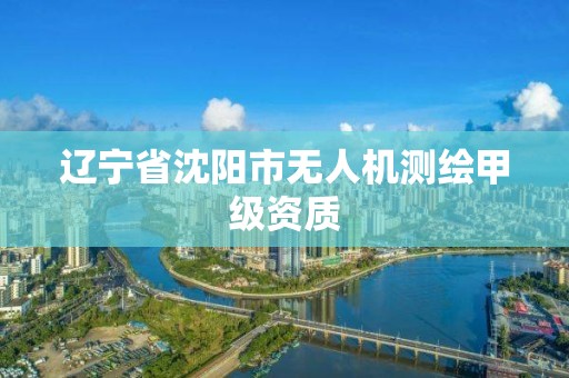 遼寧省沈陽市無人機測繪甲級資質