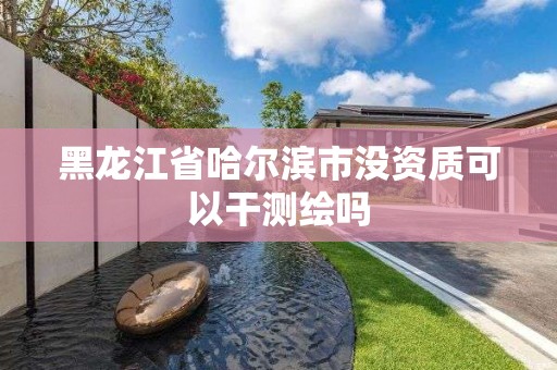 黑龍江省哈爾濱市沒資質可以干測繪嗎